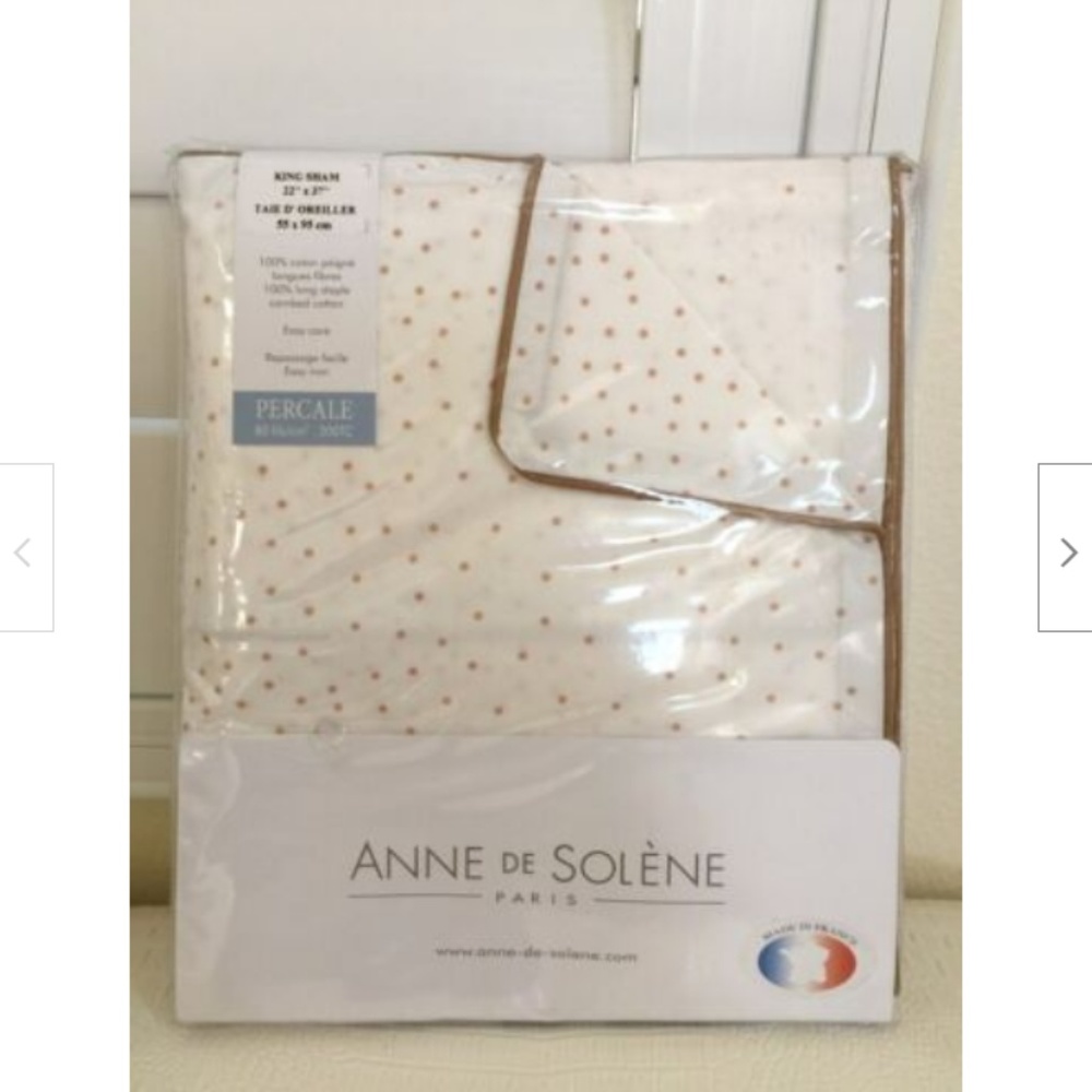 ANNE DE SOLENE REFLETS NUDE KING SHAM